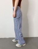 Stripy Worker Jeans #250302